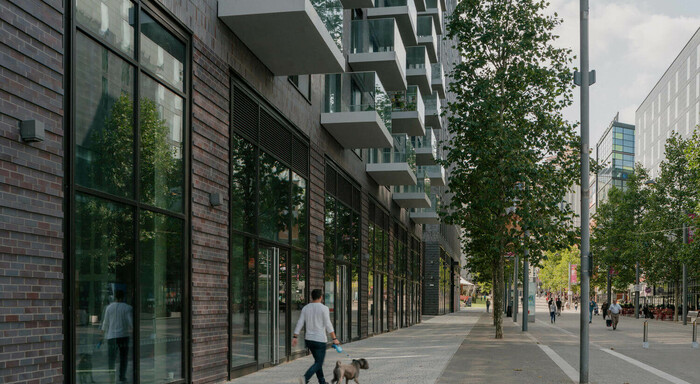 New frontage to Wembley Park Boulevard
