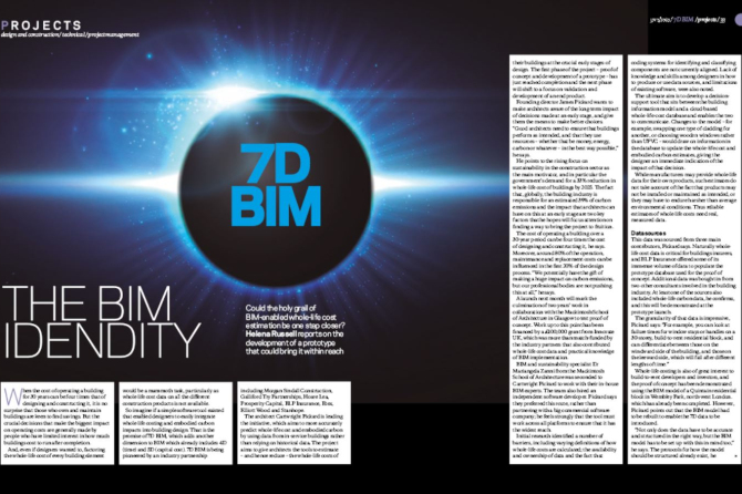 Building Magazine: Could the holy grail of BIM-enabled whole-life cost estimation be one step closer?