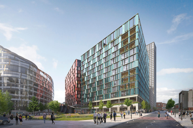 Plans revealed for net zero carbon office buildings at Angel Square